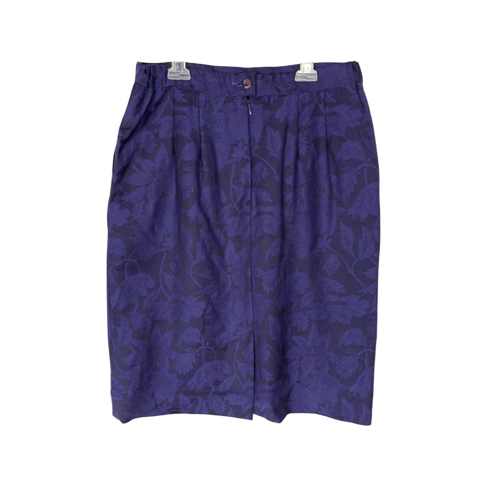 Pendleton Floral Wool Knee Length Midi Skirt Flor… - image 2